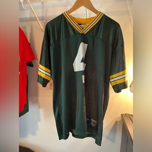Vintage 90s Green Bay Packers Jersey #4 Brett Favre Green Reebok Men Large